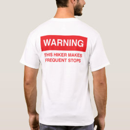 ハイカーが立ち止まる Tシャツ