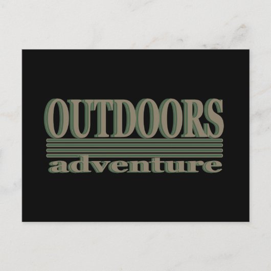 ハイカーのための屋外ハイキングロゴを探索する シーズンポストカード (正面)