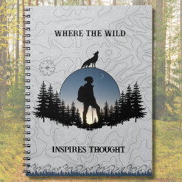 ハイカーのリフレクションのログブック ノートブック