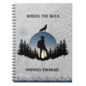 ハイカーのリフレクションのログブック ノートブック (正面)