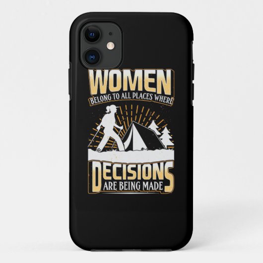 ハイカーの女性はあらゆる場所に属している Case-Mate iPhoneケース (裏面)