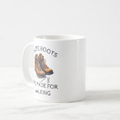 ハイカーやキャンパーへの贈り物 コーヒーマグカップ (正面左)