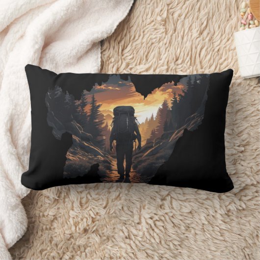 ハイカーアドベンチャーランバーピロー – 自然エクスプローラー ランバークッション (ブランケット)