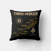 ハイカーアパラチア山脈トレイルのハイキング クッション (裏面)