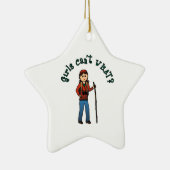 ハイカーガール セラミックオーナメント (右)