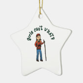 ハイカーガール セラミックオーナメント (左)