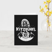 ハイカーキツブヘルチロルオーストリアバケーション カード (黄色い花)