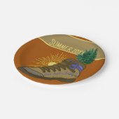 ハイカーキャパーソナライズされたンピングピクニック ペーパープレート (アングル)