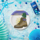 ハイカーキャパーソナライズされたンピングピクニック ペーパープレート (パーティー)