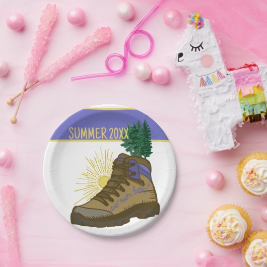 ハイカーキャパーソナライズされたンピングピクニック ペーパープレート (パーティー)