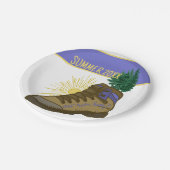 ハイカーキャパーソナライズされたンピングピクニック ペーパープレート (アングル)