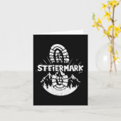 ハイカースティアーマークオーストリアハイキングバケーション カード (黄色い花)