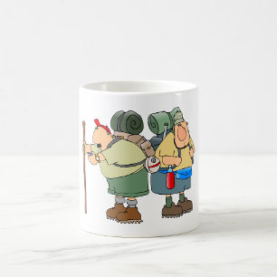 ハイカーズおもしろいアウトドアアドベンチャーキャンピングユーモア コーヒーマグカップ