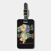 ハイカーズおもしろいアウトドアアドベンチャーキャンピングユーモア ラゲッジタグ (正面縦)