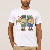 ハイカーズおもしろいアウトドアアドベンチャーキャンピングユーモア Tシャツ (正面)