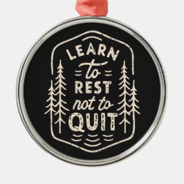 ハイカートレイルランナーのモチベーションはレトロな素朴なブラック メタルオーナメント