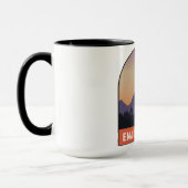 ハイカー楽しむのハイキングカッコいいギフト マグカップ (左)