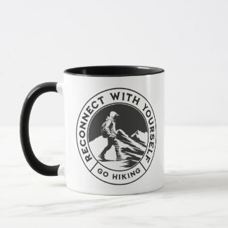 ハイカー用モノクロコーヒーマグ マグカップ