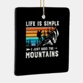 ハイカー私は山を必要 セラミックオーナメント (右)