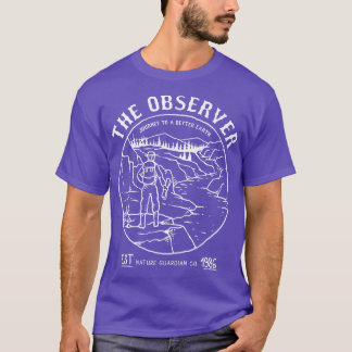 ハイカー自然デザイン Tシャツ