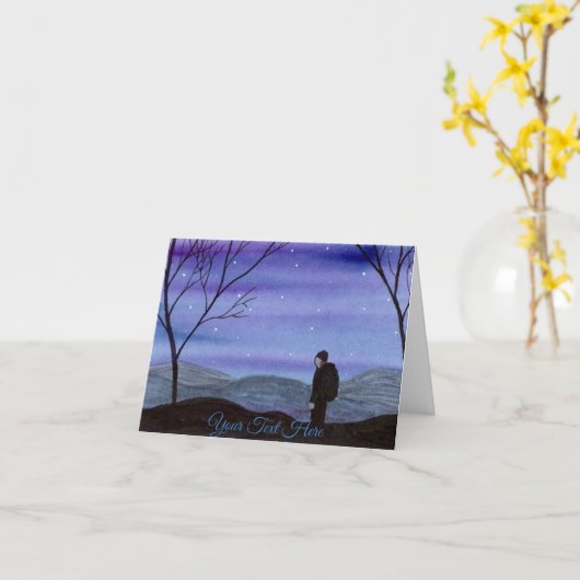 ハイカー カード (黄色い花)