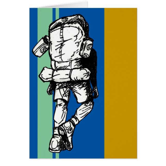 ハイカー(人青緑色) - (正面)