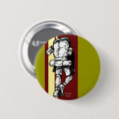 ハイカー(人) - RedYellow 缶バッジ (正面&裏面)