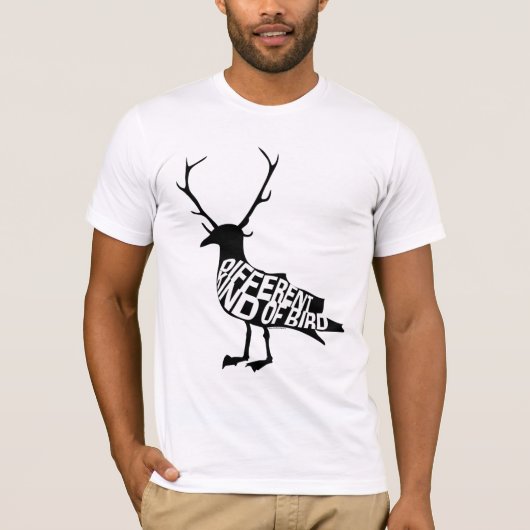 ハイカー-違うな種類の鳥II (ライト) Tシャツ (正面)