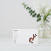 ハイキック間抜けスのキャラクター 名刺 (スタンド正面)