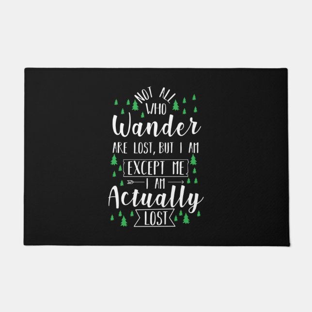 ハイキングおもしろいことわざ ドアマット (正面)