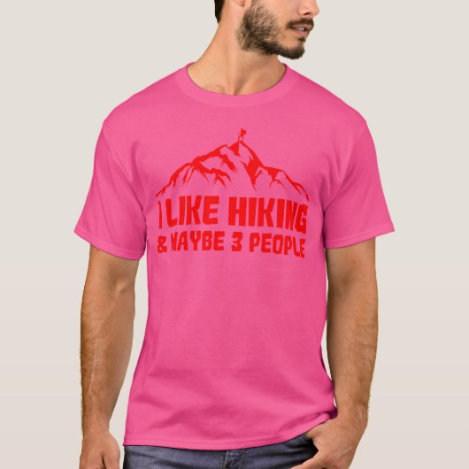 ハイキングおもしろいギフト男の女クール性ハイキング3 Tシャツ (正面)