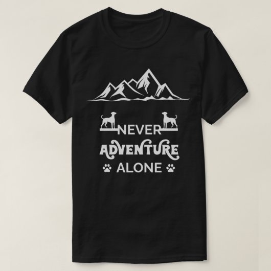 ハイキングおもしろいドッグ恋人のギフト_243 Tシャツ (デザイン正面)