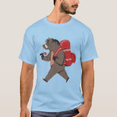 ハイキングおもしろいワイルドボー Tシャツ (正面)