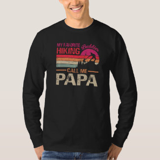 ハイキングお気に入りの仲間が私をパパヴィンテージと呼ぶ Tシャツ