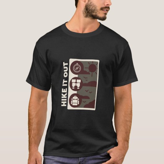 ハイキングからハイキング Tシャツ (正面)