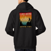 ハイキングが好きでたぶん3人 パーカ (裏面)