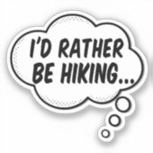 ハイキングしたい シール (正面)