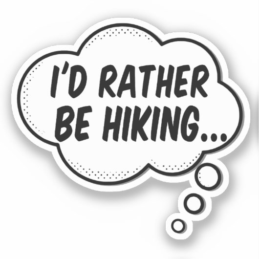 ハイキングしたい シール (正面)