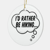 ハイキングしたい セラミックオーナメント (左)