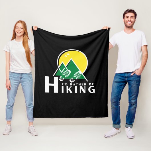 ハイキングしたい フリースブランケット (インサイチュ)