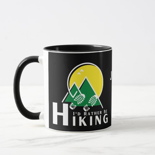ハイキングしたい マグカップ (左)