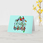 ハイキングしてたいね 面白いハイカーの名言 カード (黄色い花)