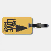 ハイキングする生きている愛ハイキング| ラゲッジタグ (裏面横)