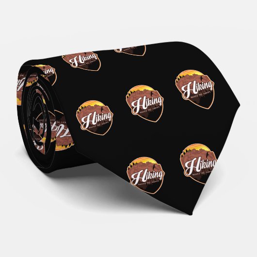 ハイキングで幸せ ネクタイ (ロール)