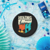 ハイキングで幸せ ペーパープレート (パーティー)