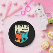 ハイキングで幸せ ペーパープレート (パーティー)