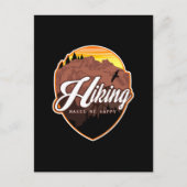 ハイキングで幸せ ポストカード (正面)