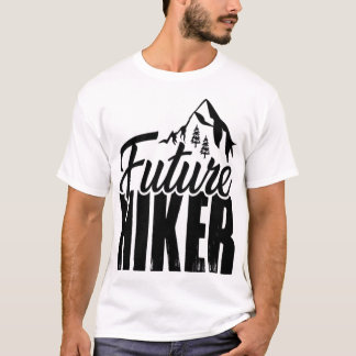 ハイキングとアドベンチャーアウトドアの男性のTシャツ Tシャツ