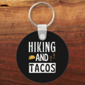 ハイキングとタコス 面白いタコス キーチェーン (正面)