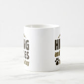 ハイキングとドッグズキンダデー コーヒーマグカップ (中央)